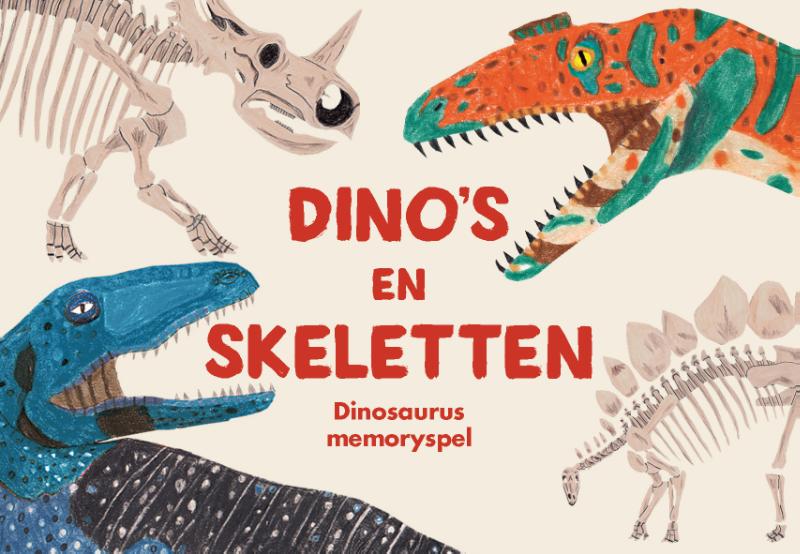 Dino's en skeletten: dinosaurus memoryspel